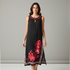 Catherines dress Size 0X NWOT. Length 40”. Lightweight Airy Flowy ! Sleeveless